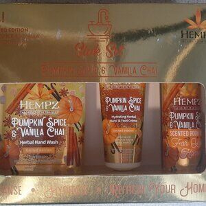 Hempz Sink Set Pumpkin Spice Vanilla Chai Limited Edition 3pc. Set
